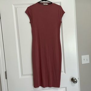 Elegant Pink Midi Bodycon Dress | Modest Womens Dresses